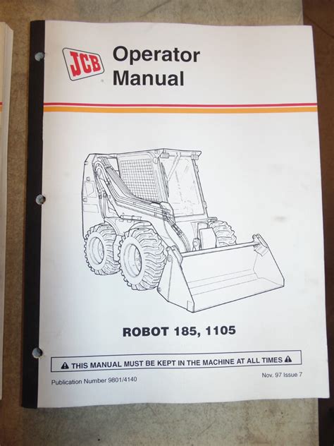 JCB Skid Steer Loader Operator Manual 